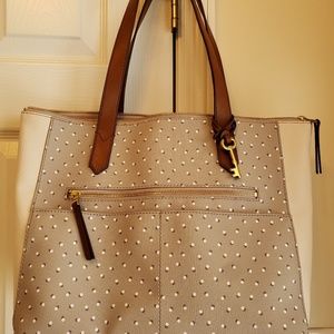 FAST SALE- REDUCED Fossil Polka Dot Hobo